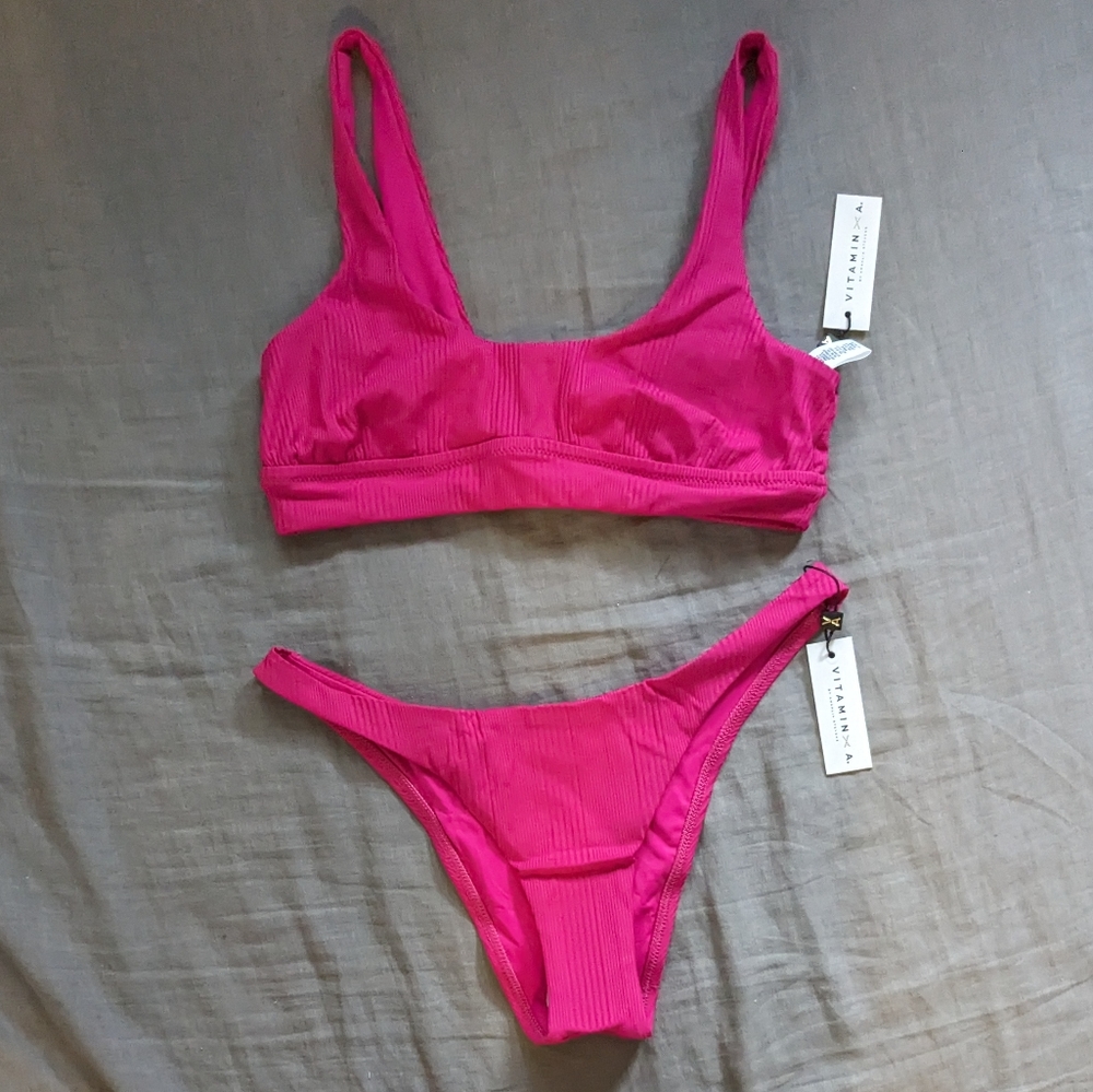 Vitamin A Sienna California Bikini Set Malaia Pink